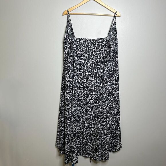 Cupshe Black and White Floral Tie Cover Up Dress - Picture 1 of 4